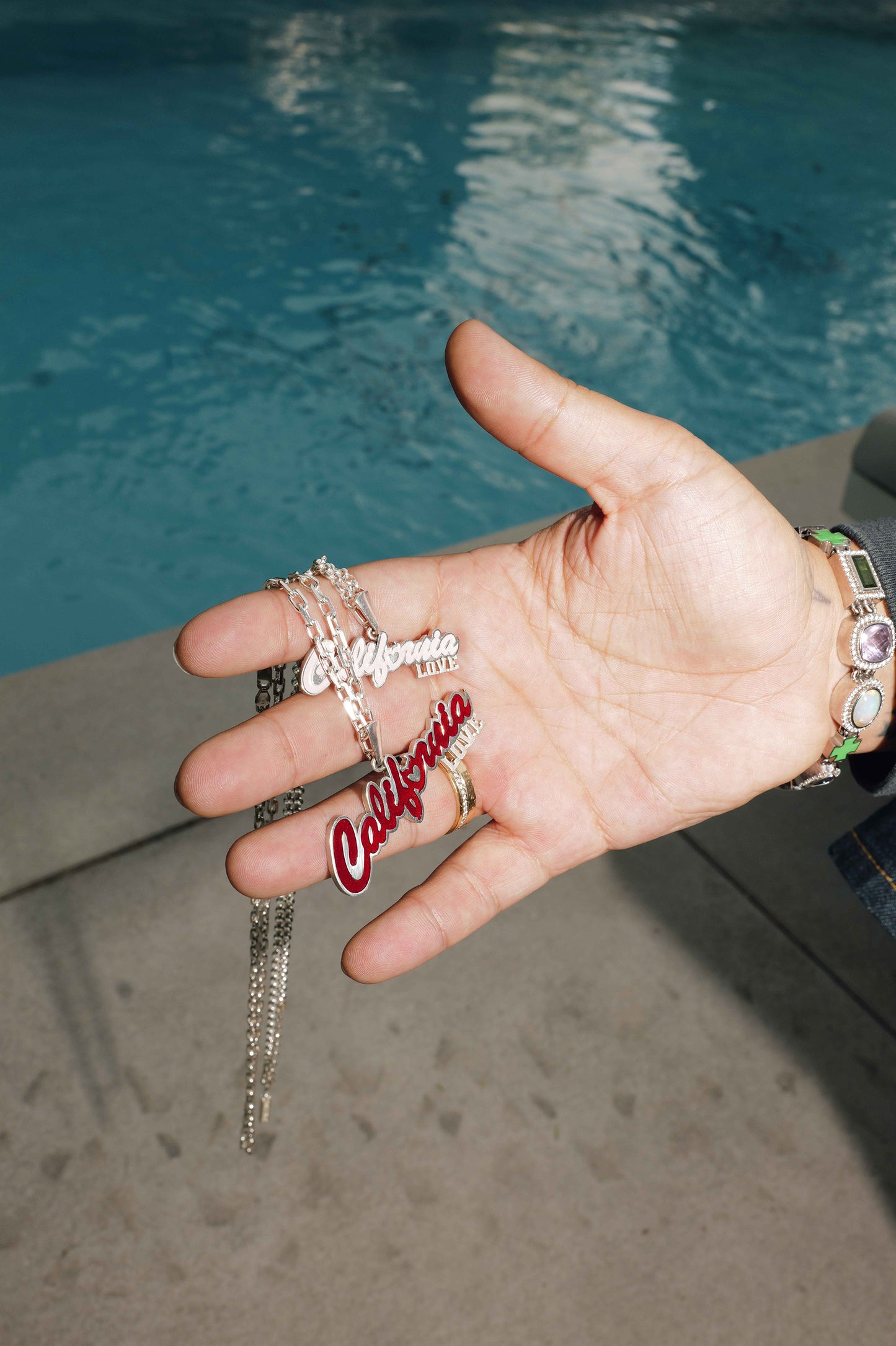 „CALIFORNIA LOVE” CHAIN - RED
